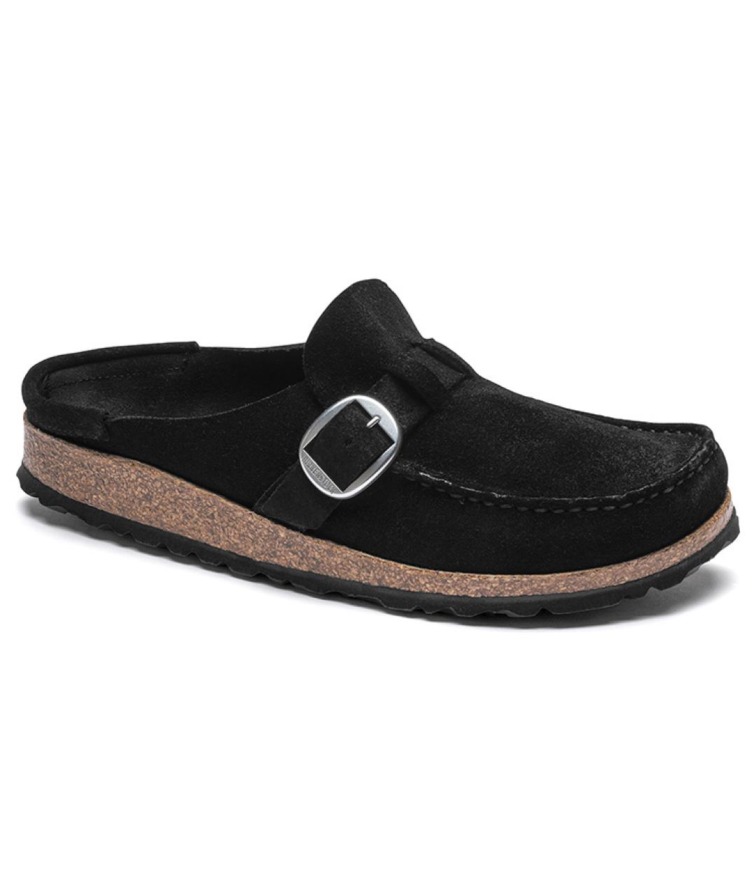 BIRKENSTOCK Черные замшевые сабо, фото 3