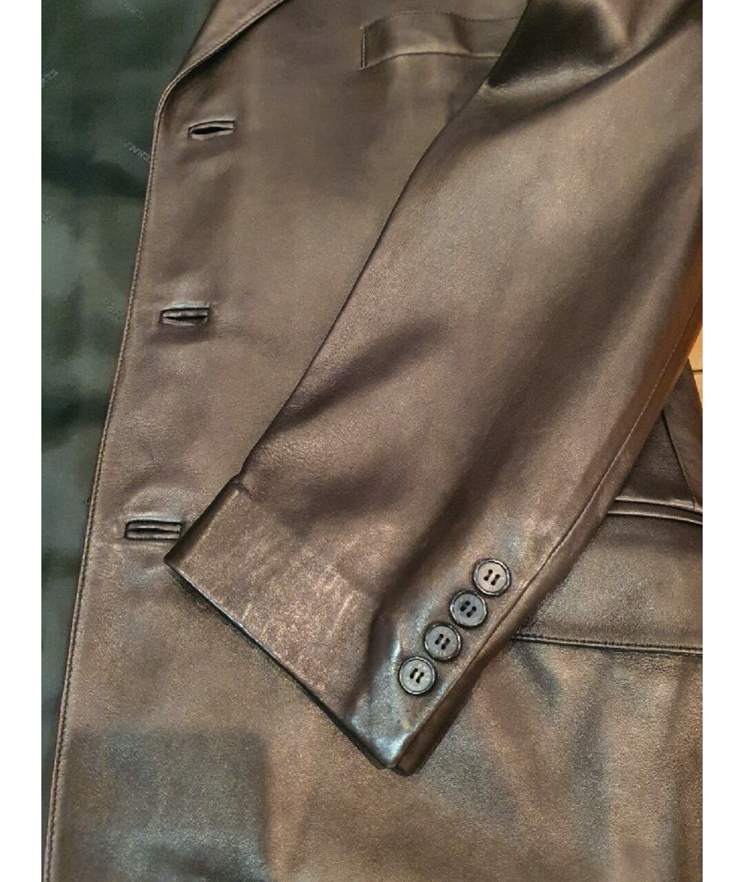 HERMES PRE-OWNED Коричневый кожаный пиджак, фото 5