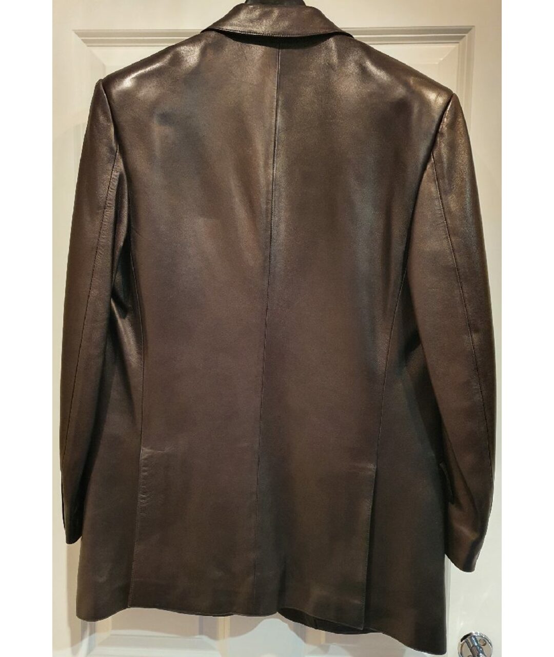 HERMES PRE-OWNED Коричневый кожаный пиджак, фото 2