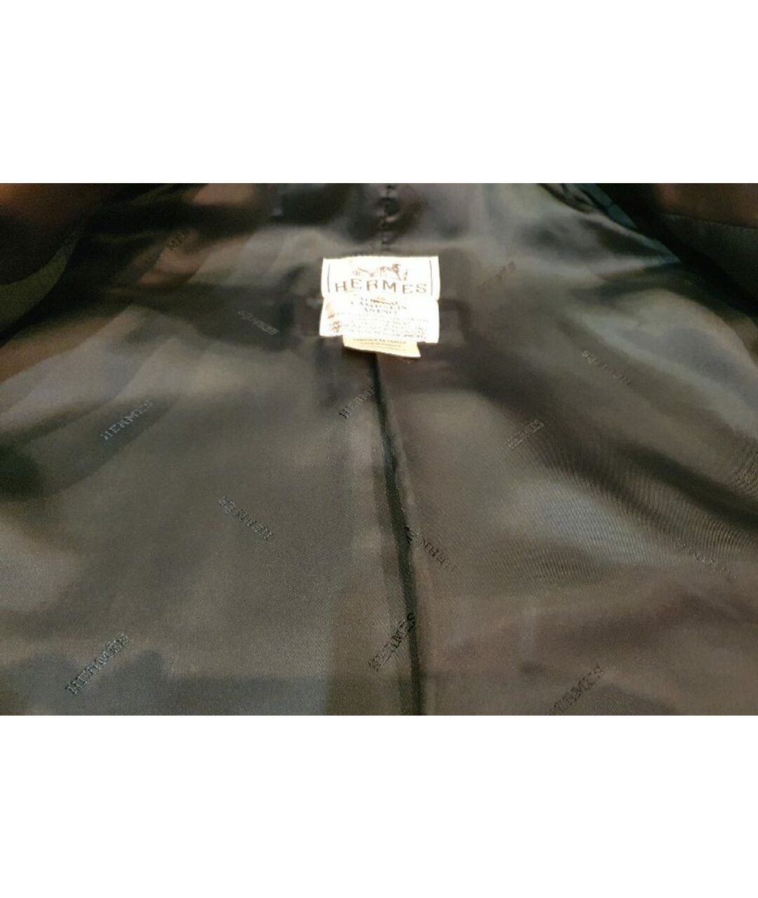 HERMES PRE-OWNED Коричневый кожаный пиджак, фото 3