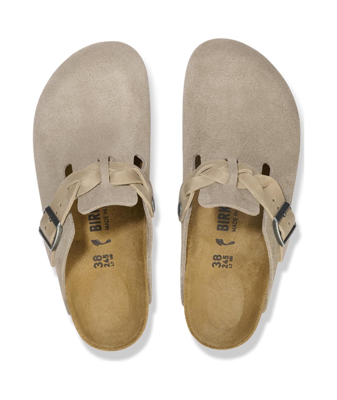 BIRKENSTOCK Коричневые замшевые сабо, фото 5