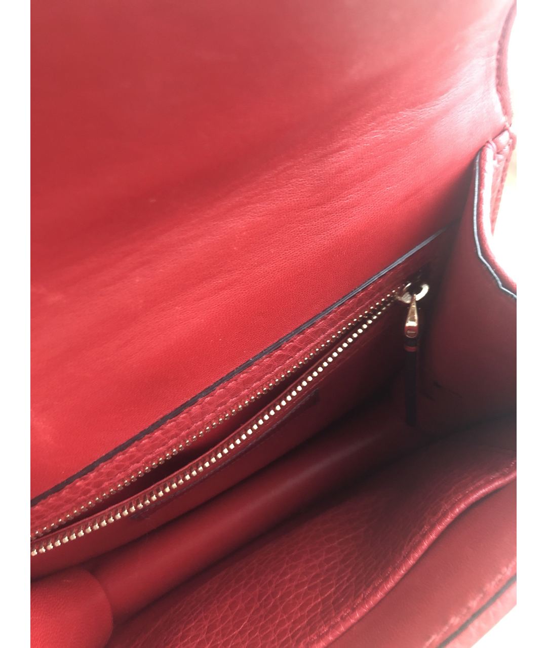 VALENTINO Красная тканевая сумка тоут, фото 4