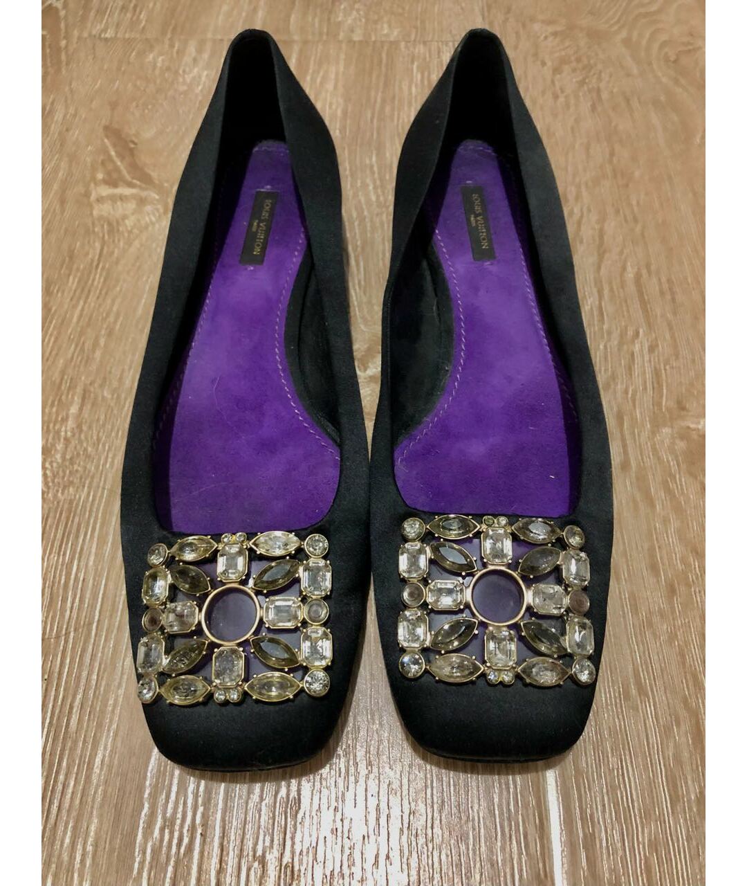 LOUIS VUITTON Черные балетки, фото 2