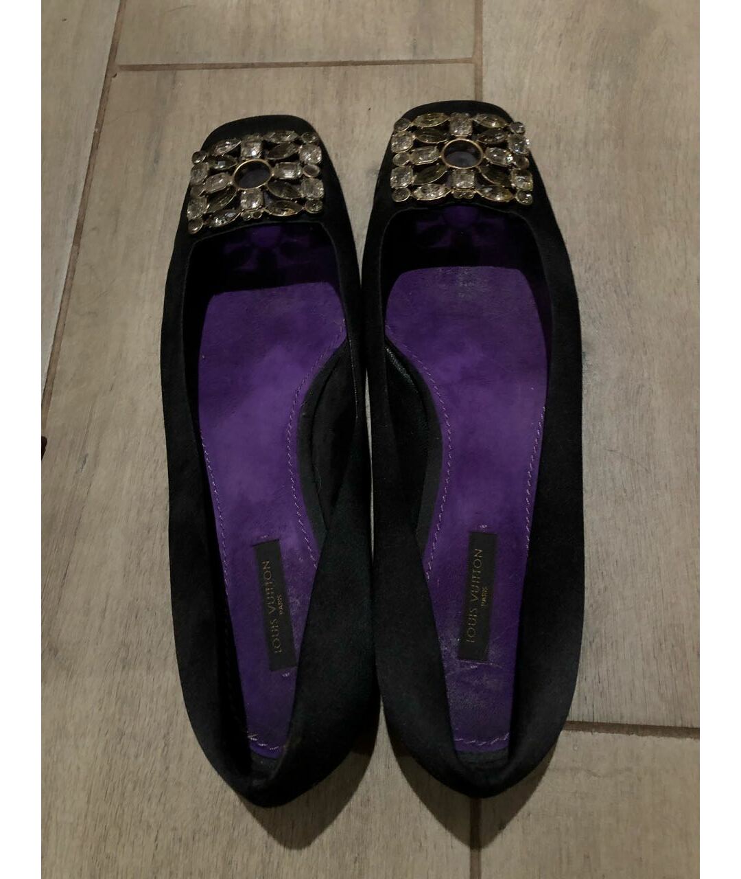 LOUIS VUITTON Черные балетки, фото 3