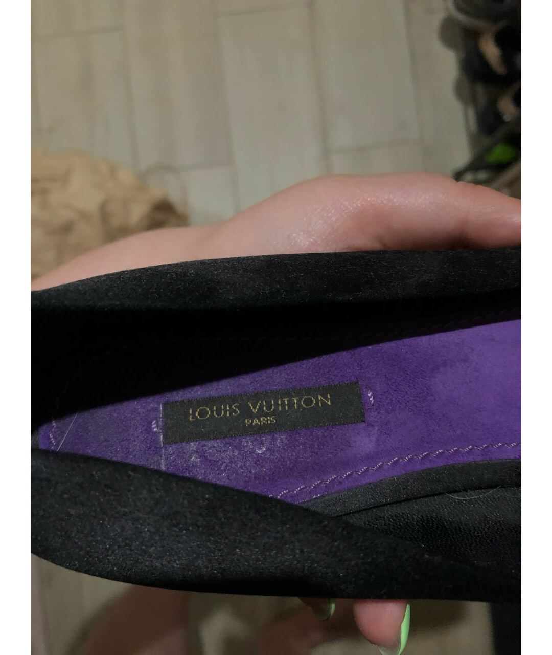 LOUIS VUITTON Черные балетки, фото 5