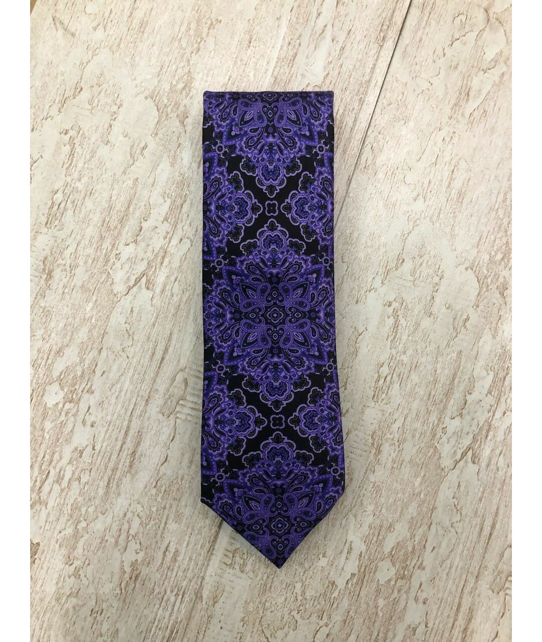 STEFANO RICCI Фиолетовый шелковый галстук, фото 7