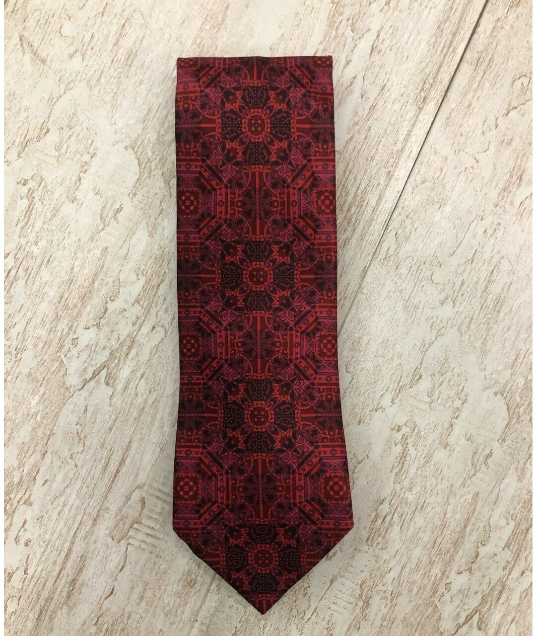 STEFANO RICCI Бордовый шелковый галстук, фото 6