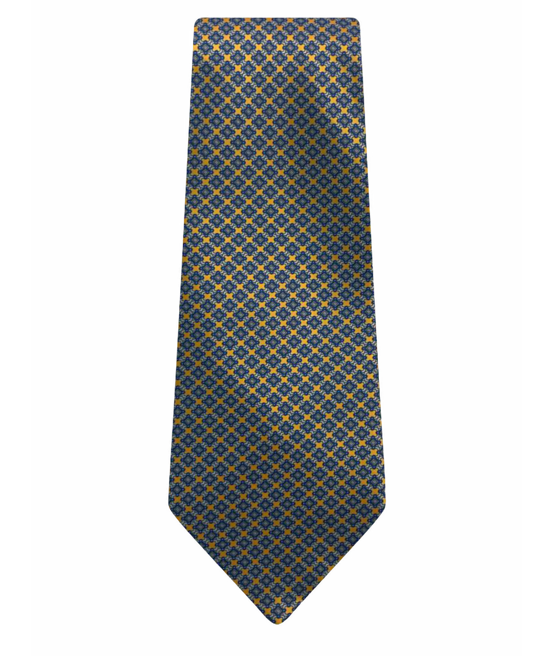 STEFANO RICCI Золотой шелковый галстук, фото 1