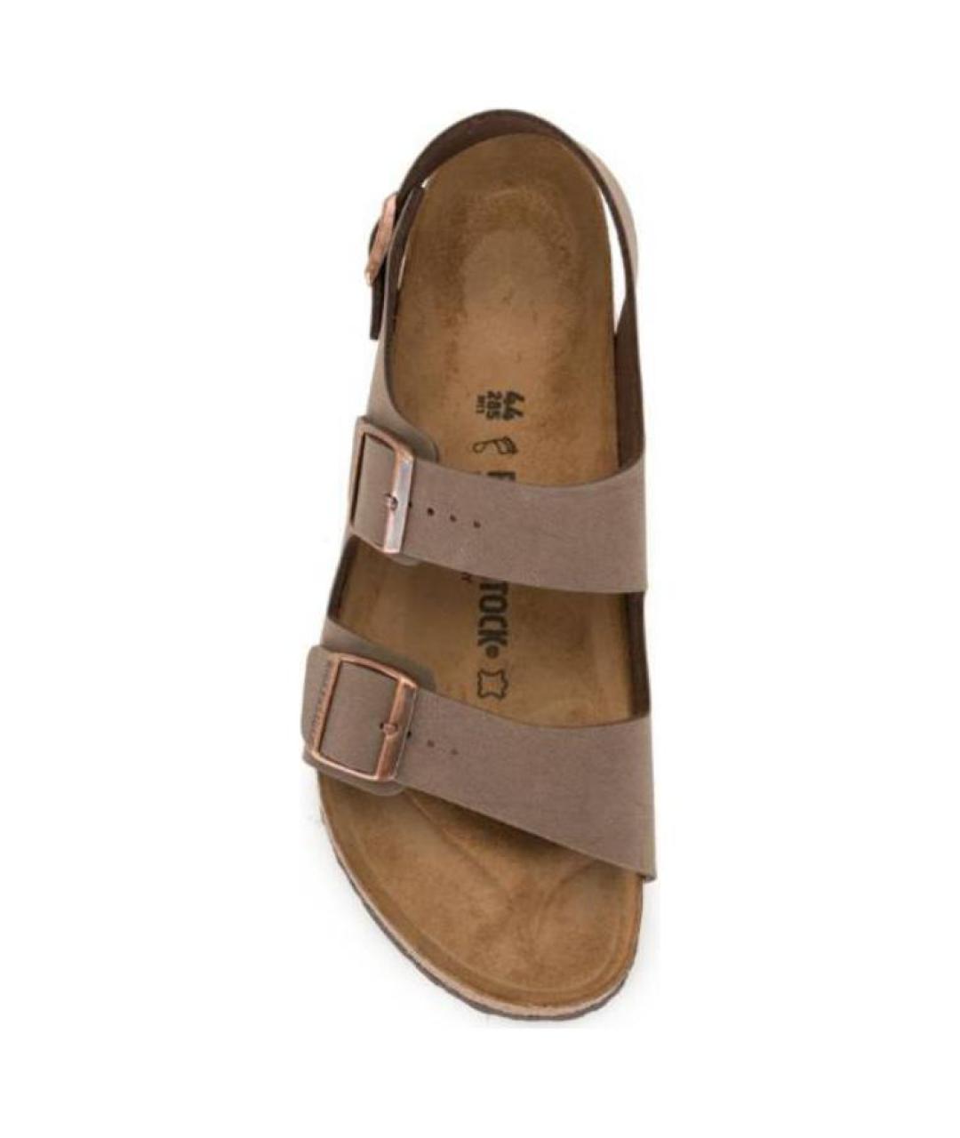 BIRKENSTOCK Коричневые замшевые сандалии, фото 4