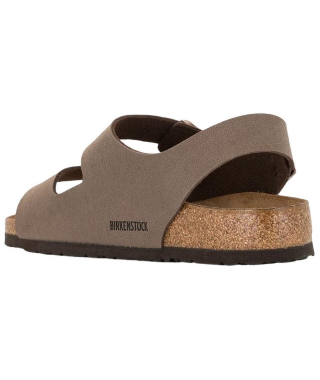 BIRKENSTOCK Коричневые замшевые сандалии, фото 5