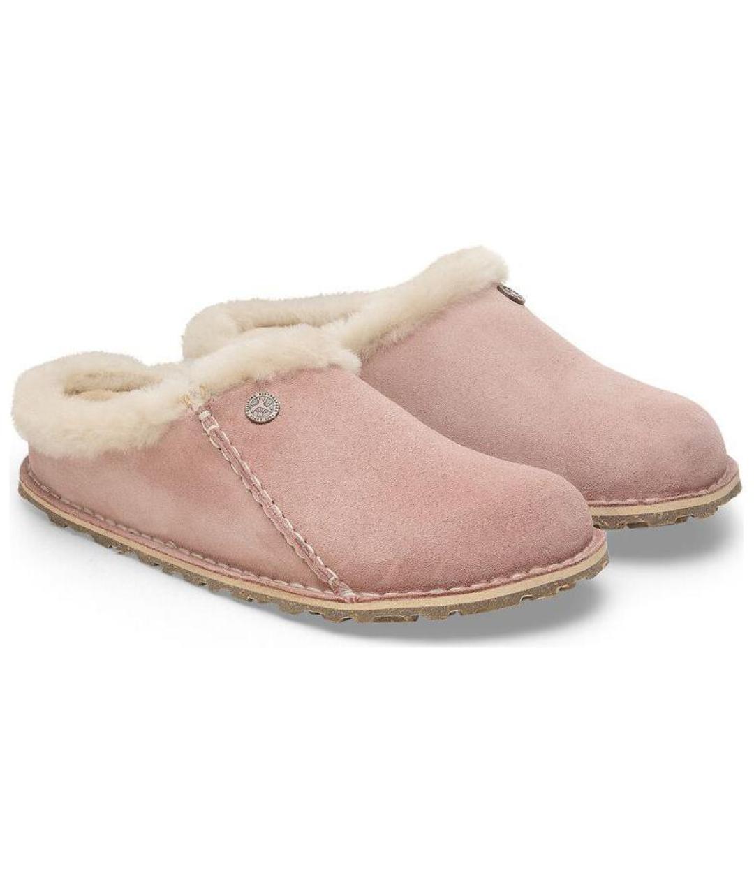 BIRKENSTOCK Розовые замшевые сабо, фото 4