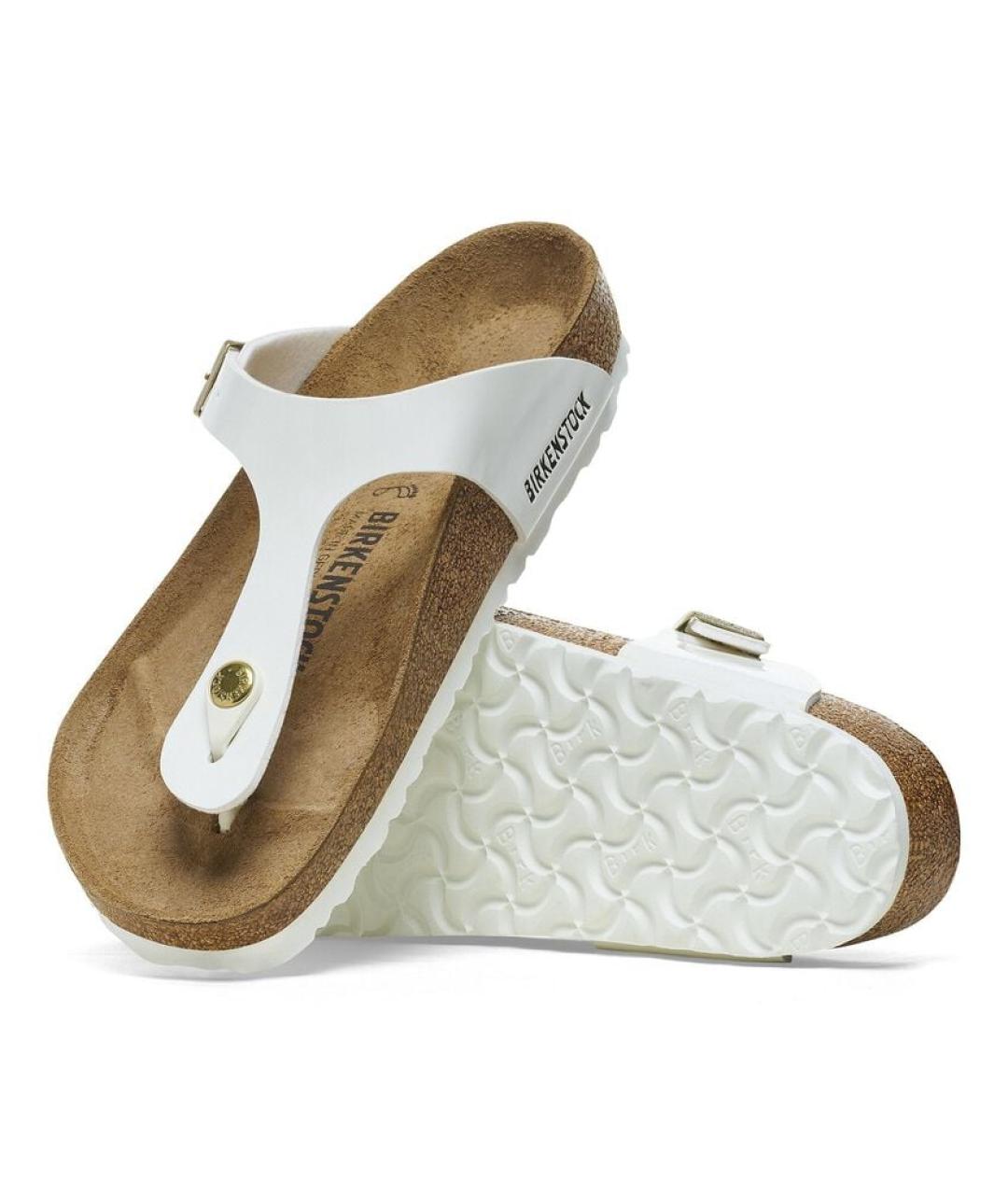 BIRKENSTOCK Белые шлепанцы, фото 6