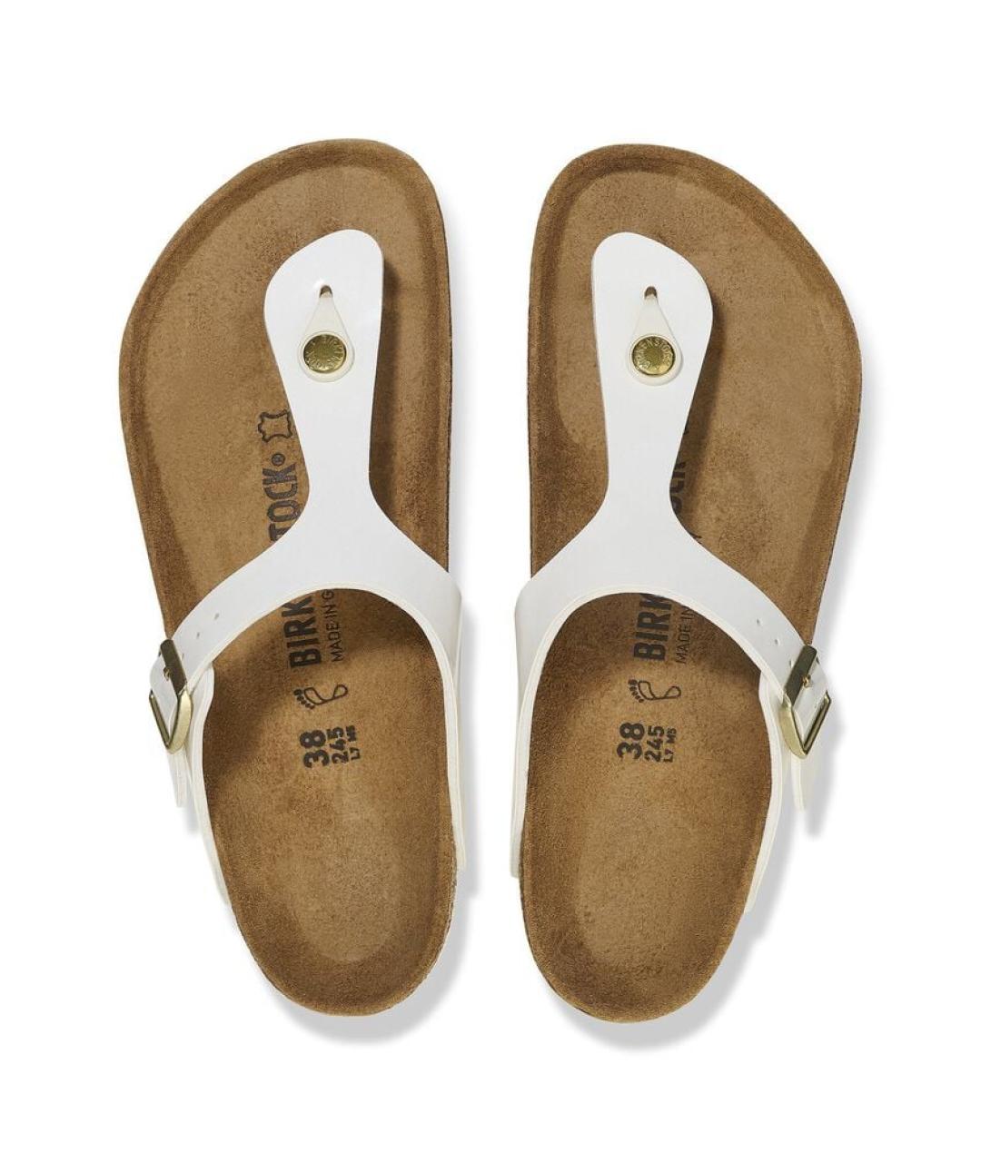 BIRKENSTOCK Белые шлепанцы, фото 5