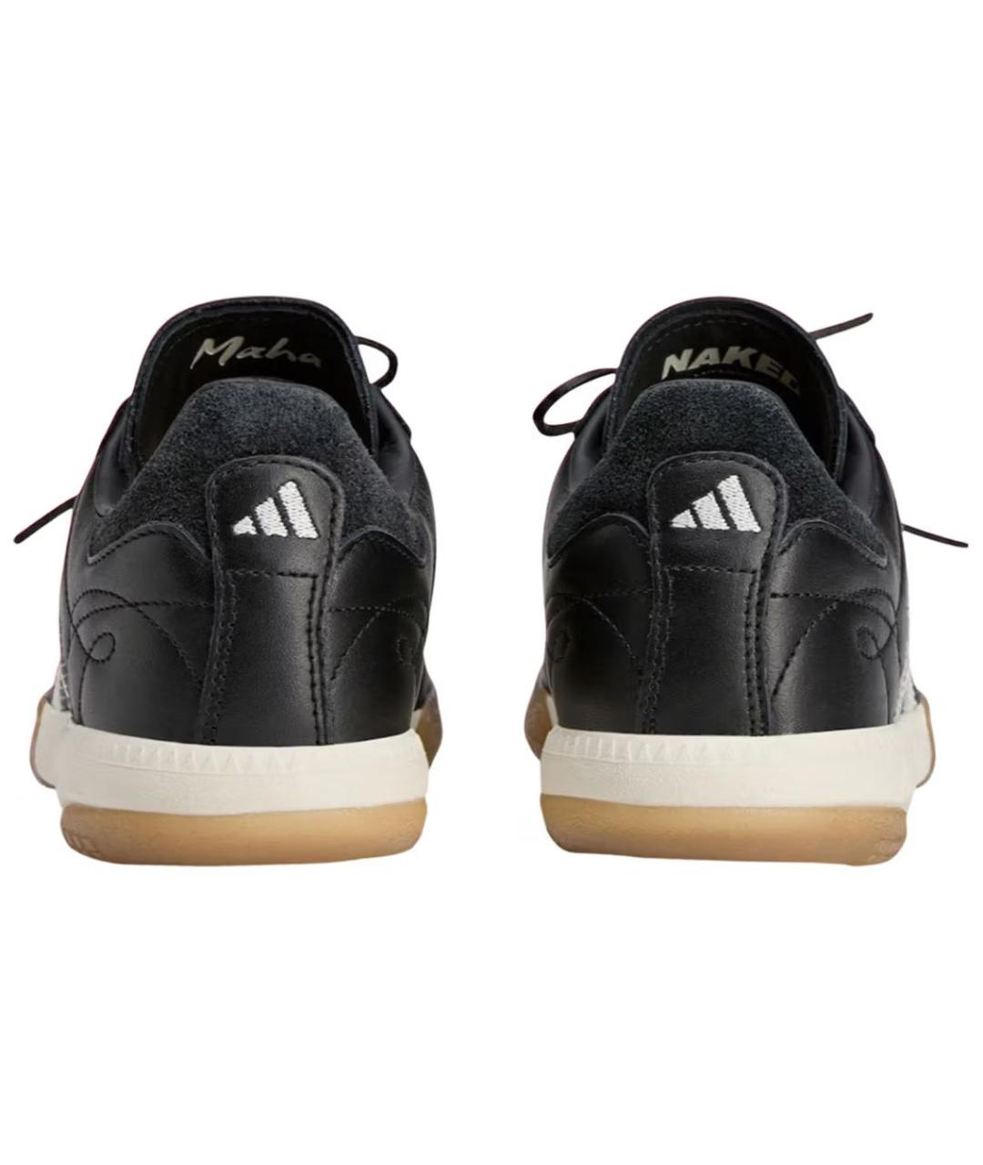 ADIDAS Черные кожаные кеды, фото 5