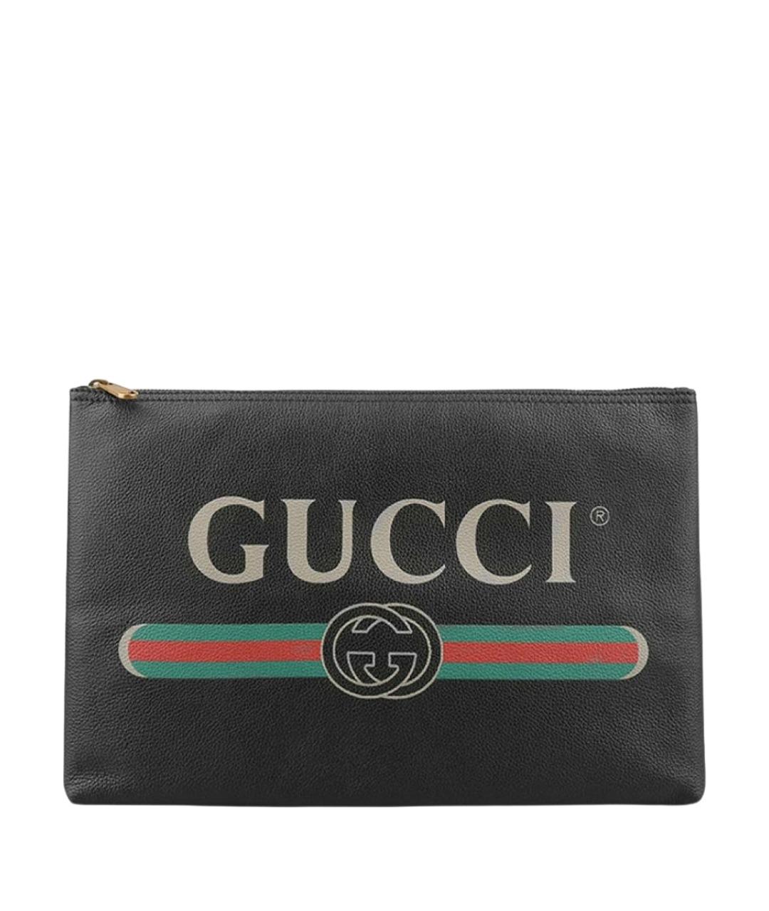 GUCCI Черная кожаная папка для документов, фото 1