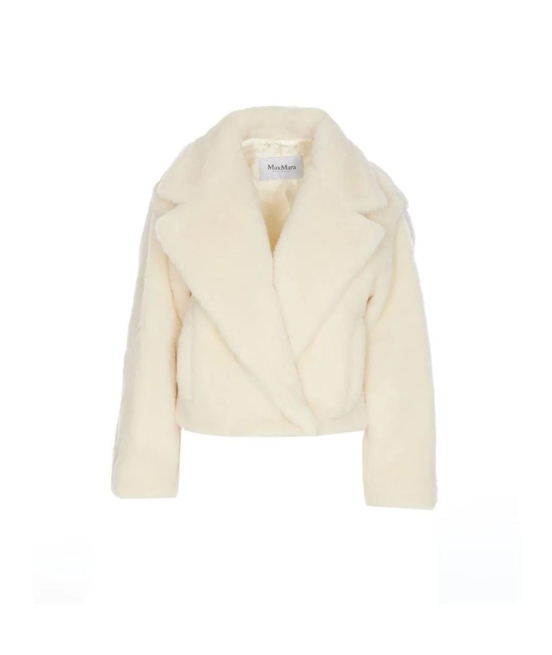 MAX MARA Белая шерстяная куртка, фото 1
