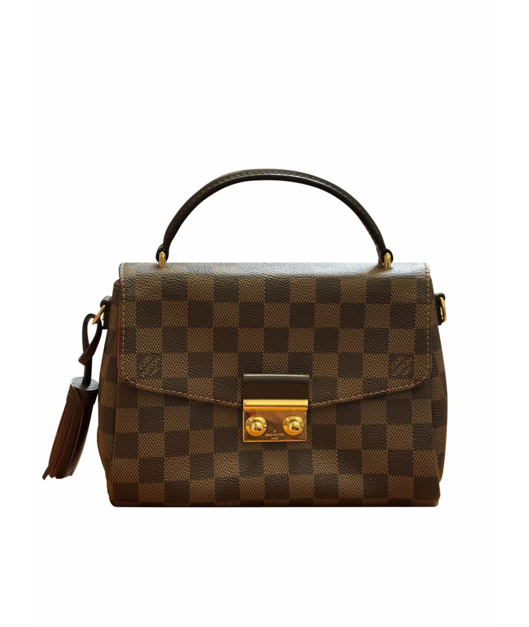 LOUIS VUITTON Коричневая кожаная сумка через плечо, фото 1