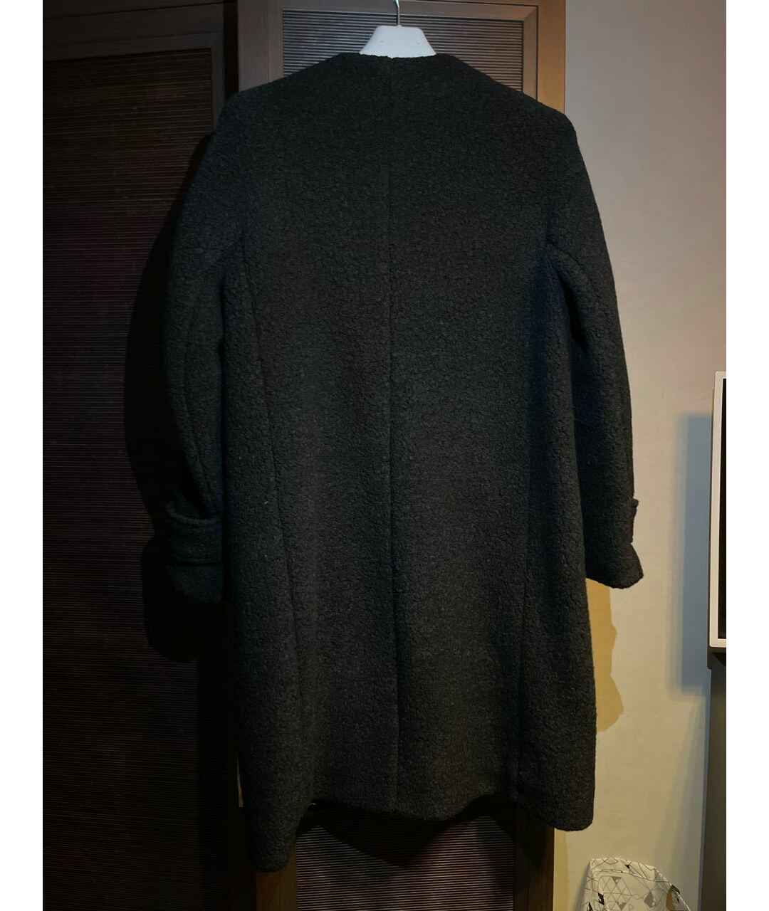 HUGO BOSS Черное шерстяное пальто, фото 2