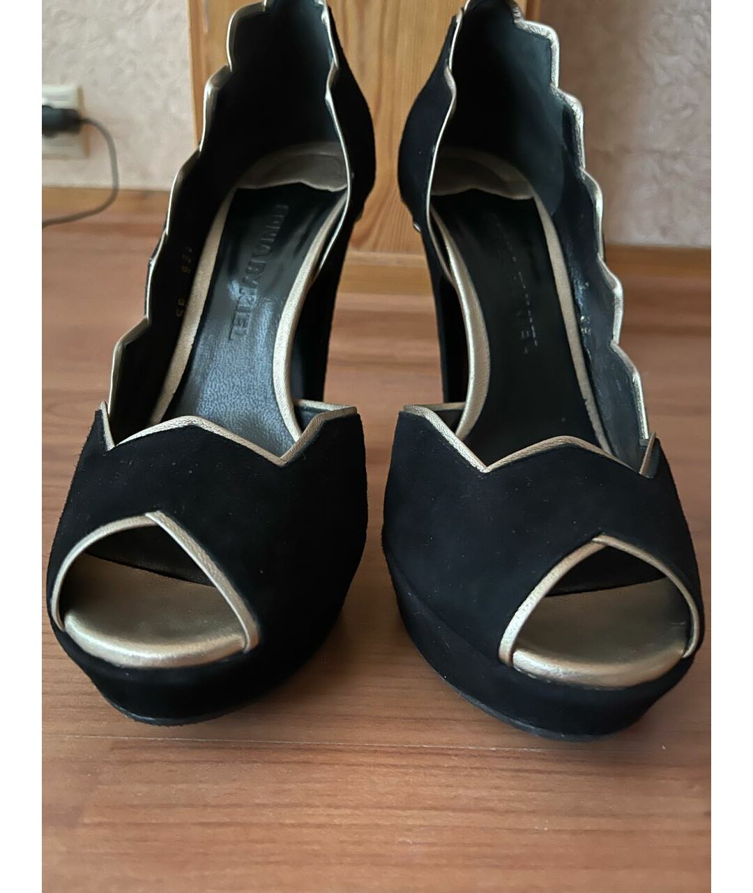 SONIA RYKIEL Черные замшевые туфли, фото 2