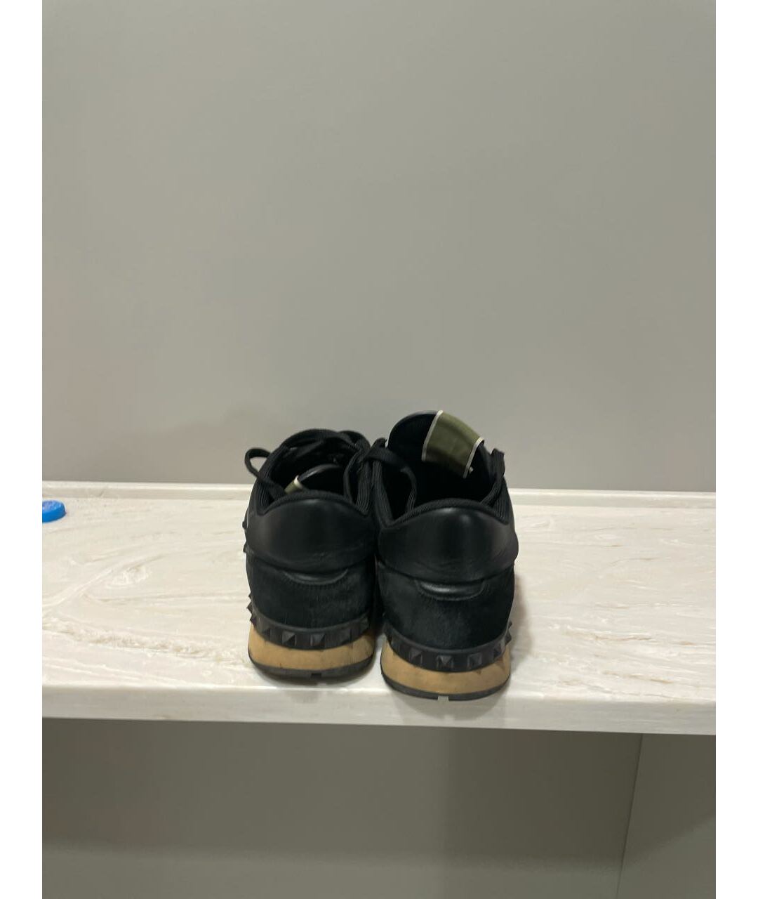 VALENTINO Черные низкие кроссовки / кеды, фото 4