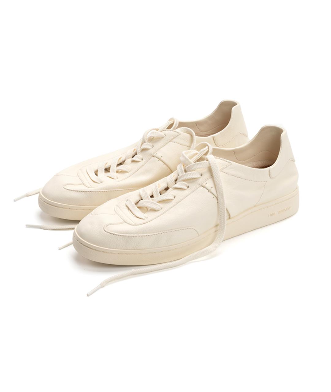 FOOT INDUSTRY Бежевые кожаные кроссовки, фото 4