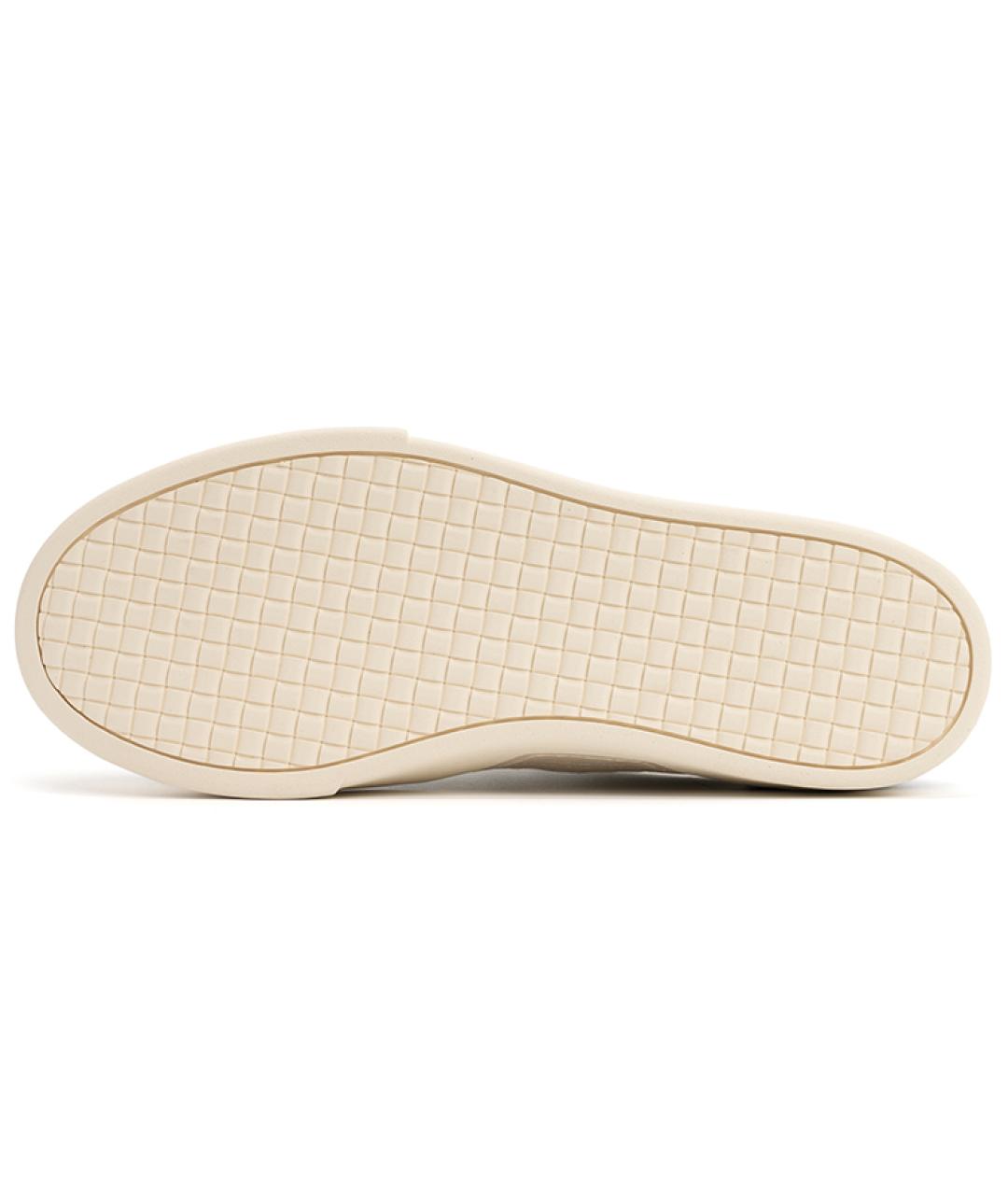 FOOT INDUSTRY Бежевые кожаные кроссовки, фото 5