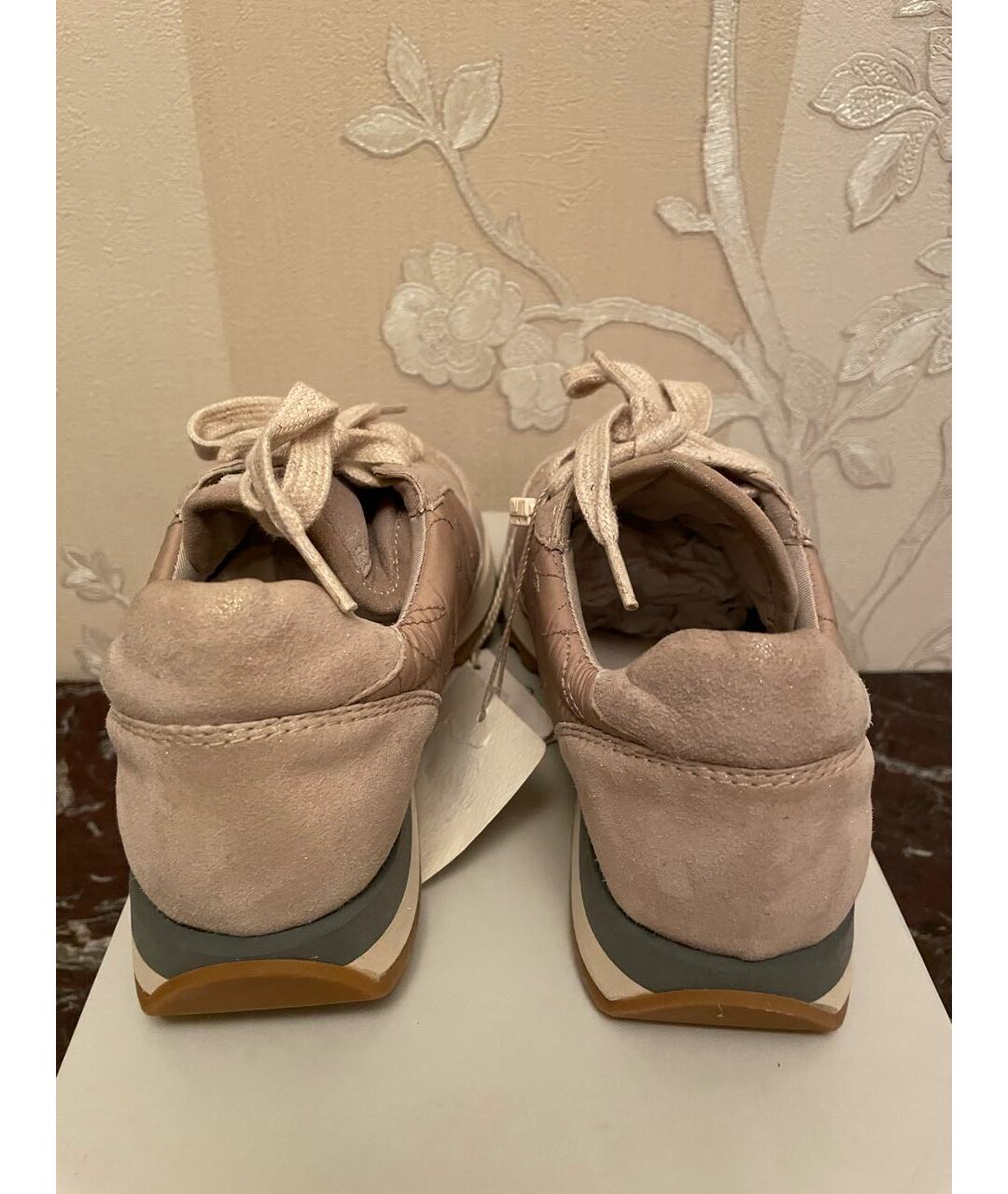 BRUNELLO CUCINELLI Серые замшевые кроссовки, фото 3