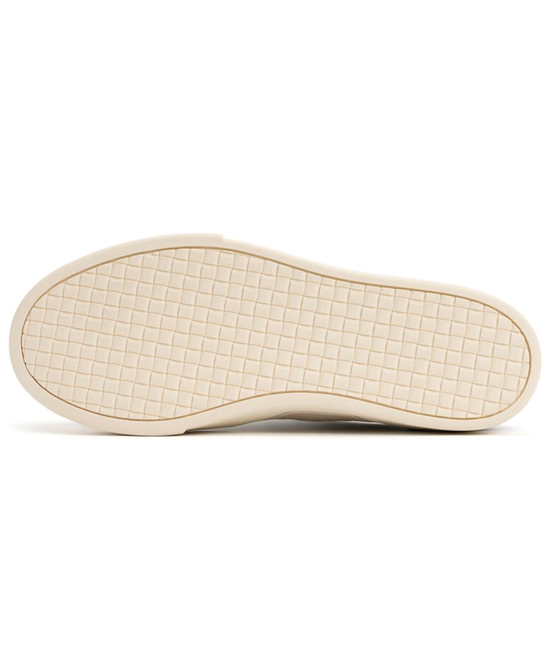 FOOT INDUSTRY Бежевые кожаные кроссовки, фото 5