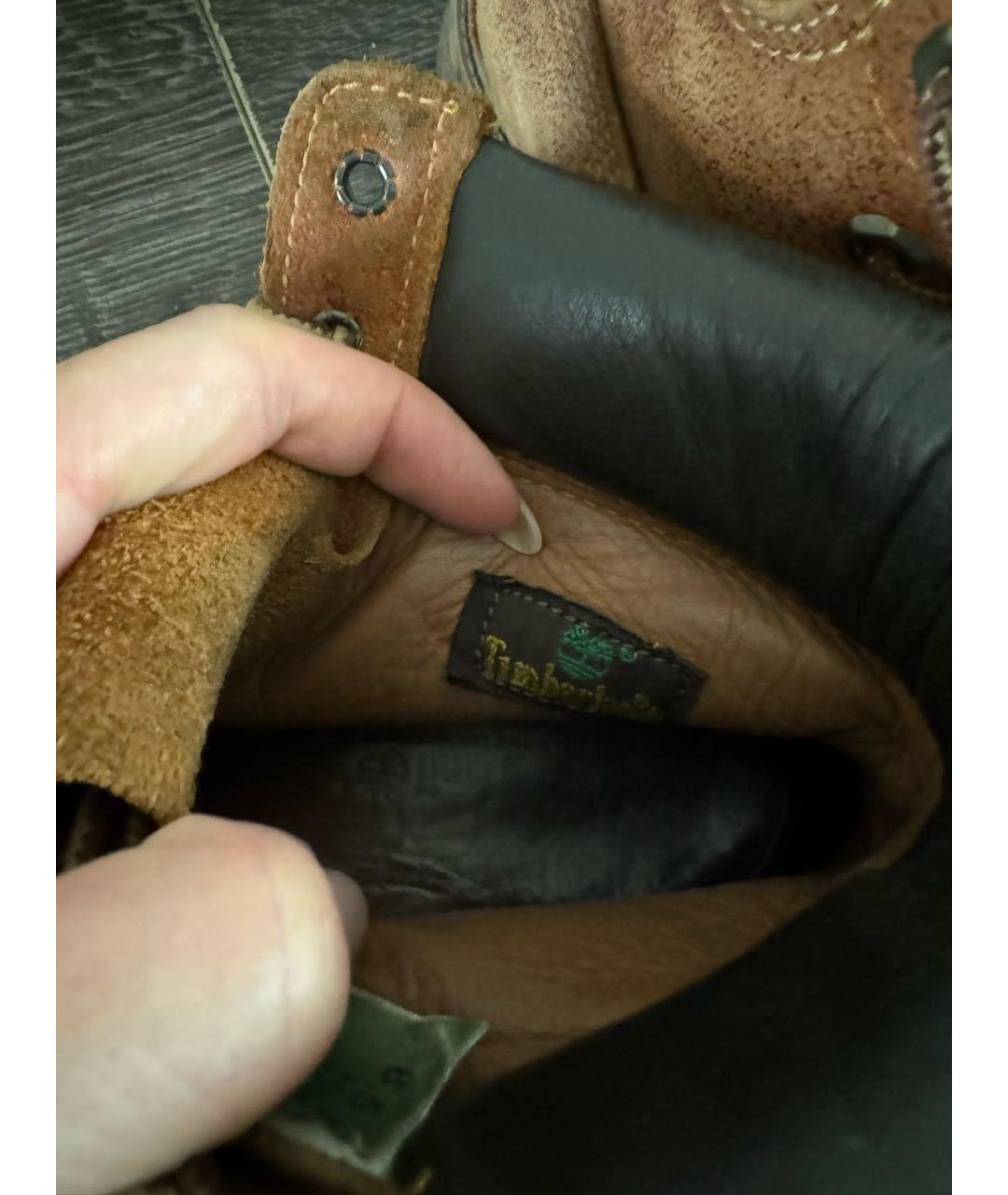 TIMBERLAND Коричневые замшевые ботинки, фото 5