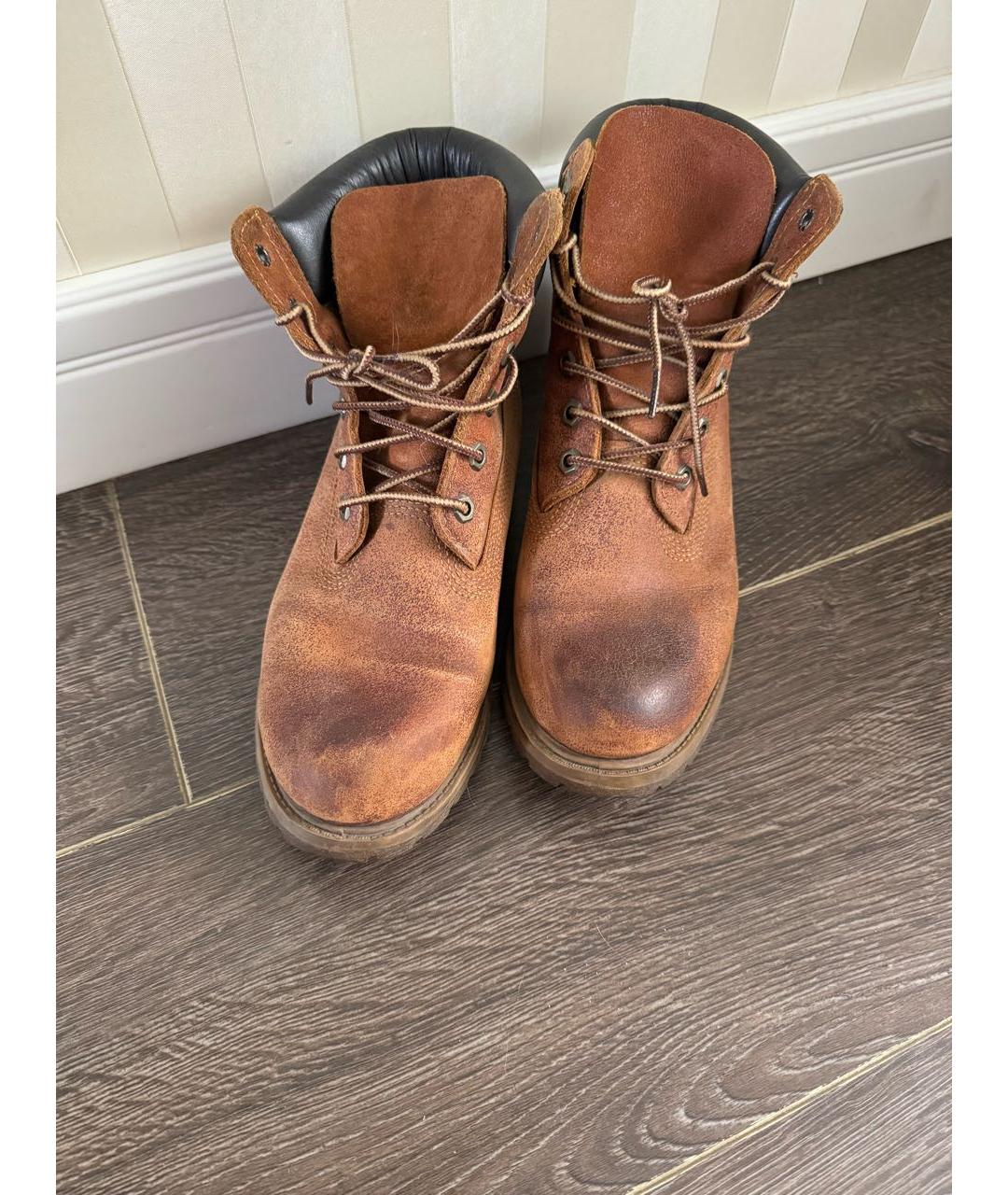 TIMBERLAND Коричневые замшевые ботинки, фото 6