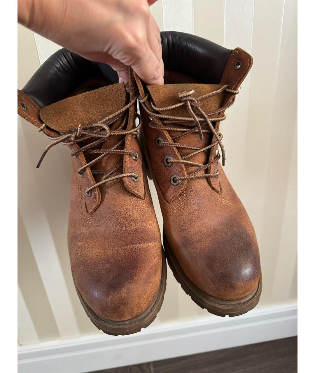 TIMBERLAND Коричневые замшевые ботинки, фото 2