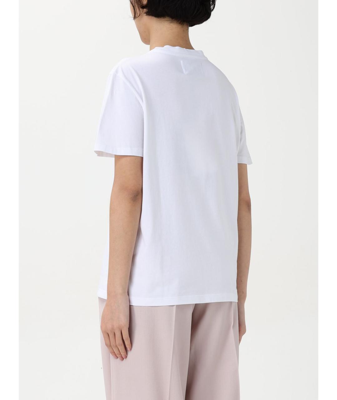 GOLDEN GOOSE DELUXE BRAND Белая хлопковая футболка, фото 3