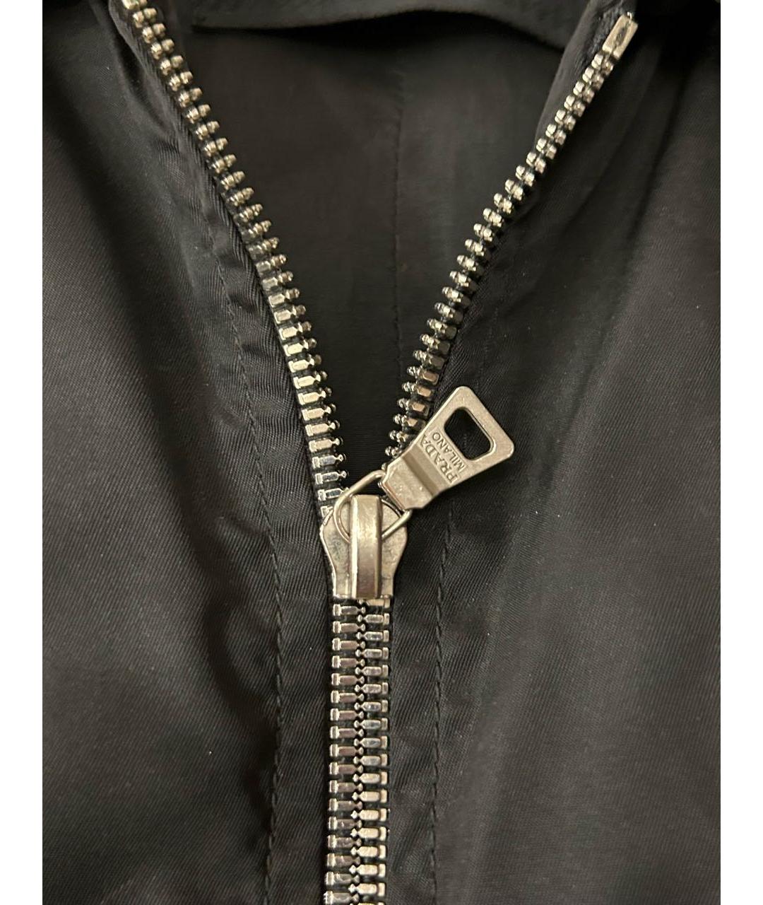 PRADA Черная кожаная куртка, фото 4