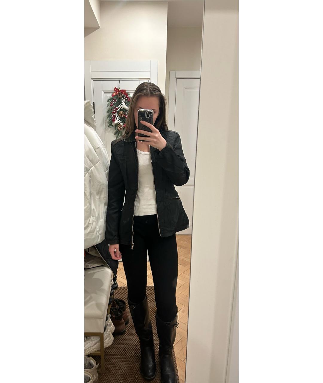 PRADA Черная кожаная куртка, фото 8