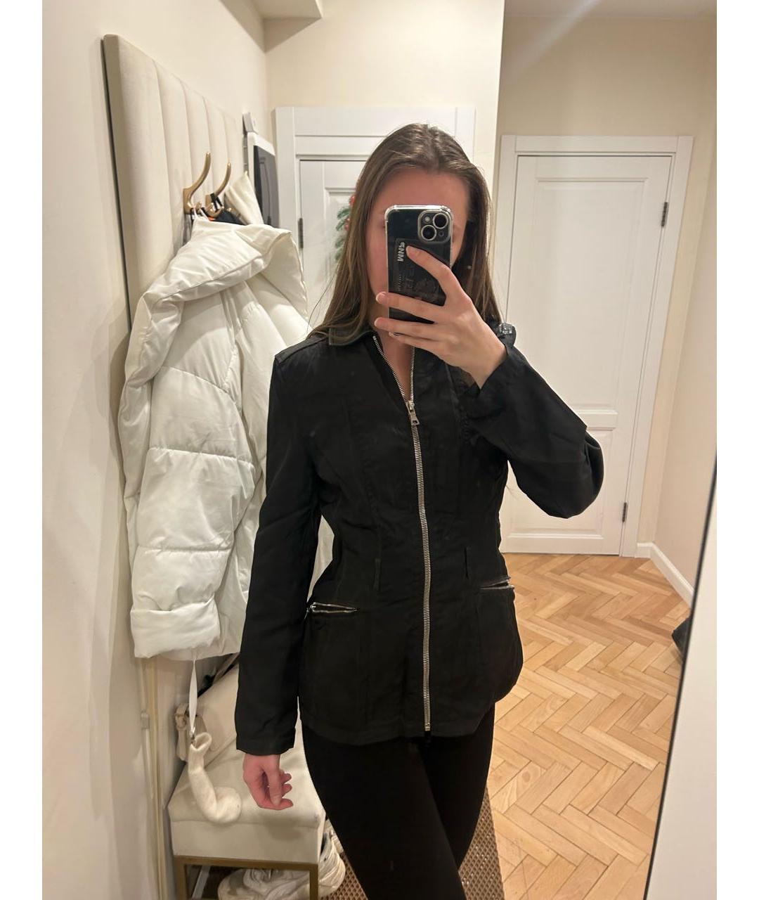 PRADA Черная кожаная куртка, фото 6