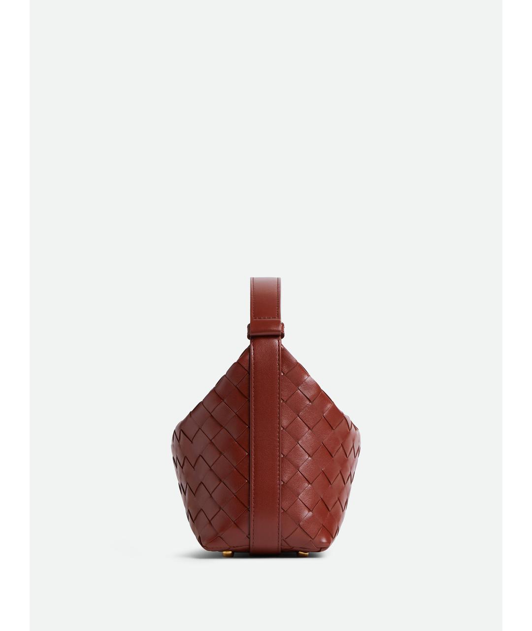 BOTTEGA VENETA Коричневая кожаная сумка через плечо, фото 3