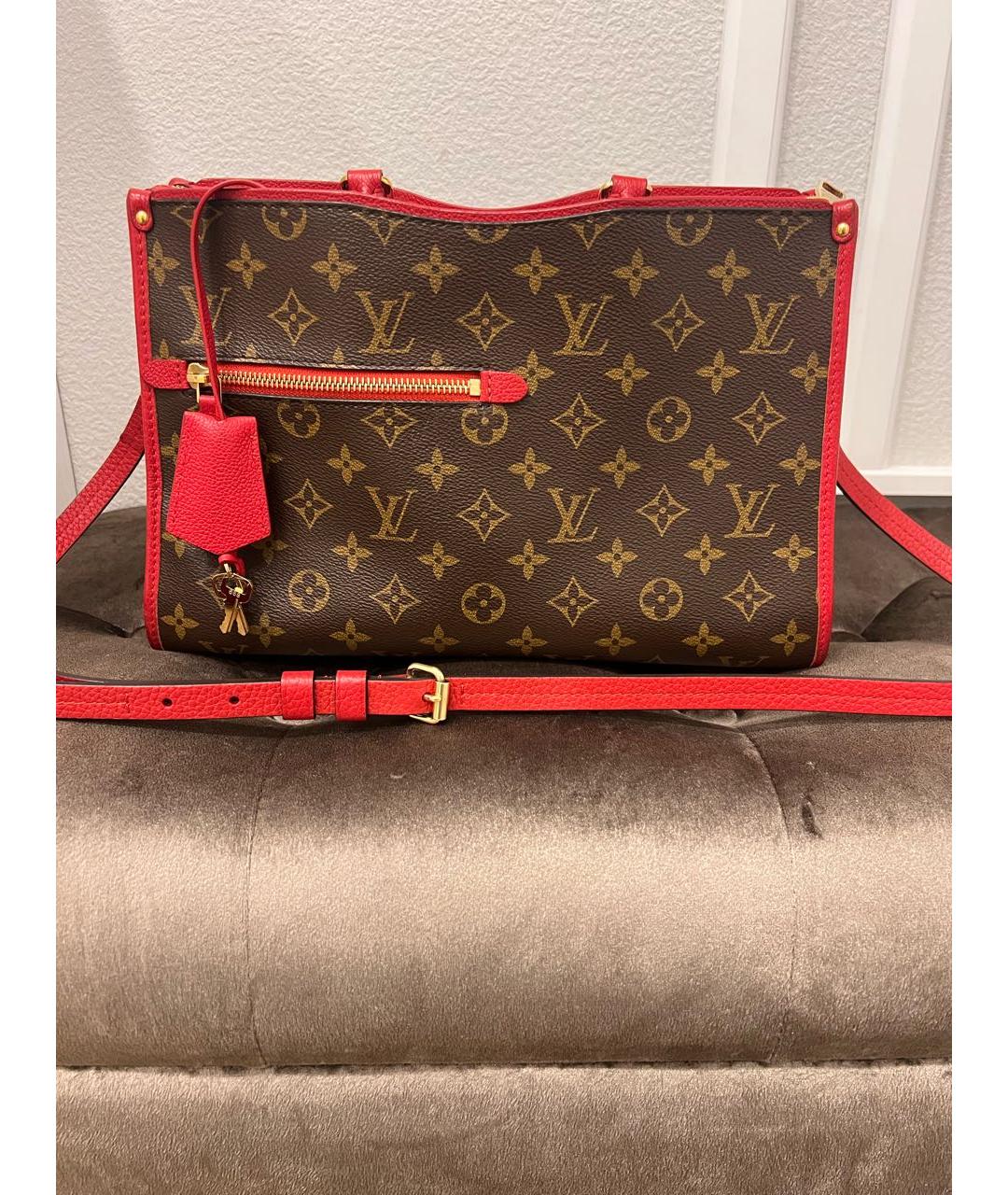 LOUIS VUITTON Коричневая сумка тоут, фото 3