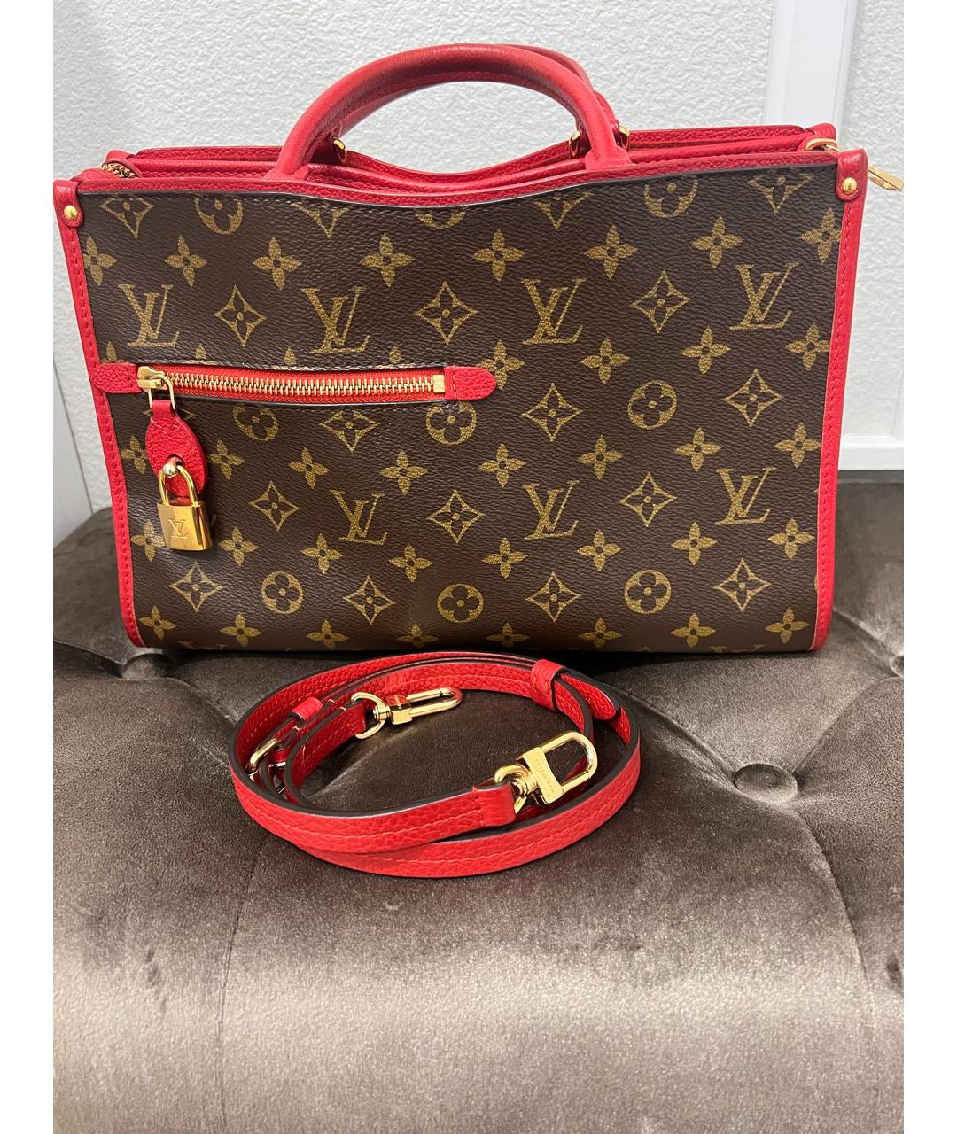 LOUIS VUITTON Коричневая сумка тоут, фото 8