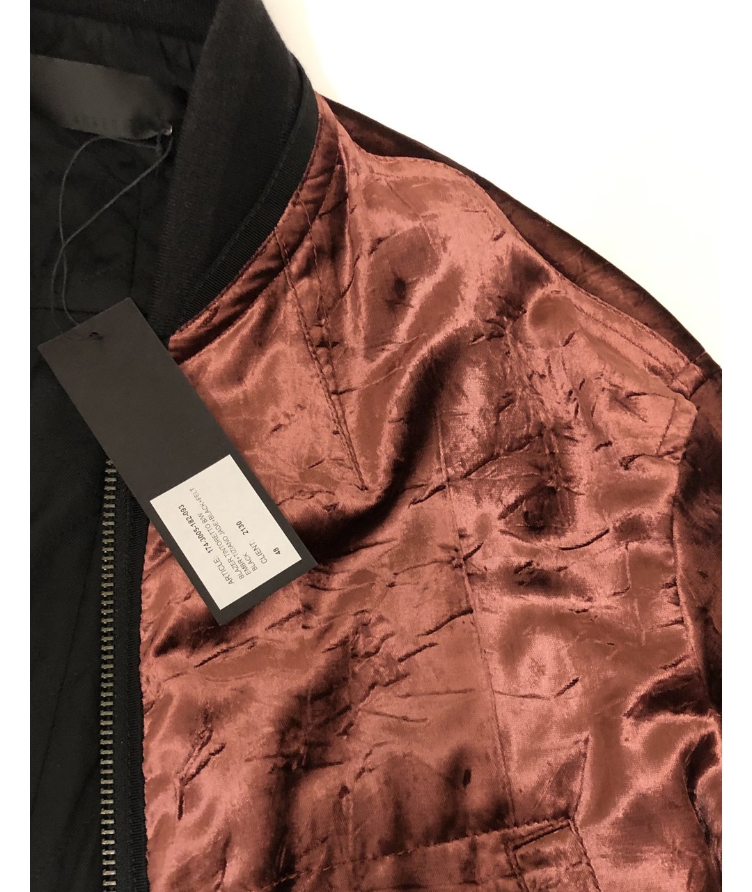 HAIDER ACKERMANN Бордовая велюровая куртка, фото 3