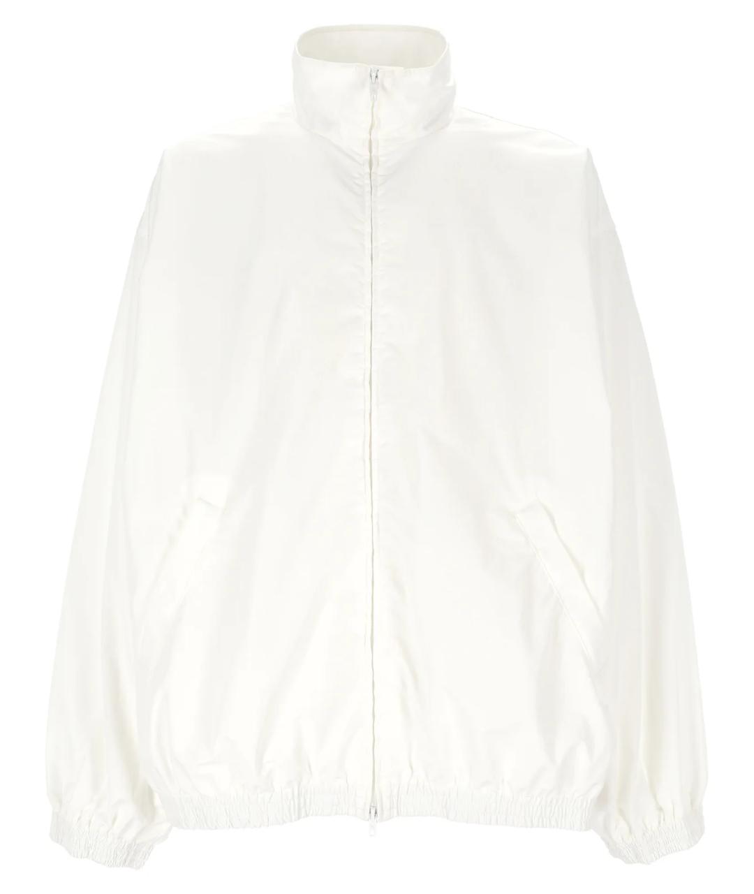BALENCIAGA Белая хлопко-эластановая куртка, фото 1