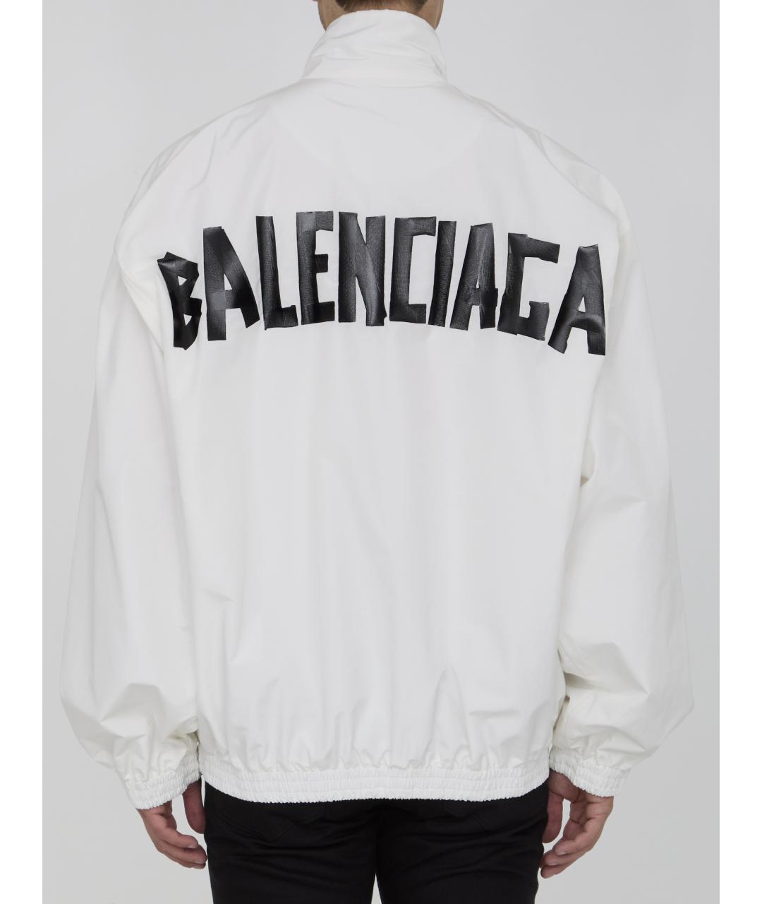 BALENCIAGA Белая хлопко-эластановая куртка, фото 5