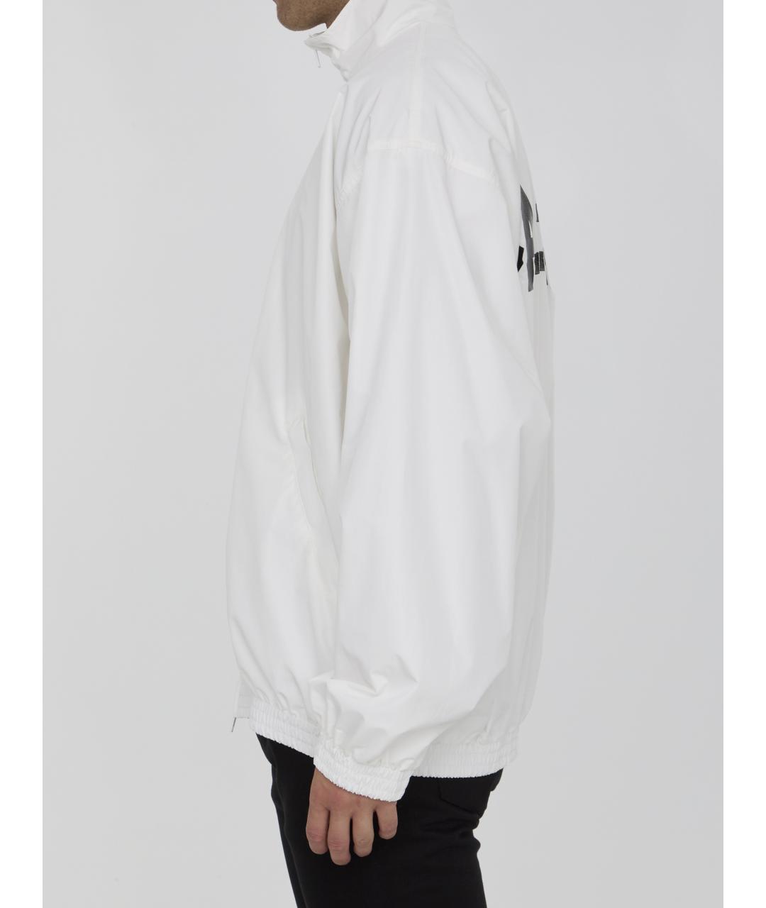 BALENCIAGA Белая хлопко-эластановая куртка, фото 4