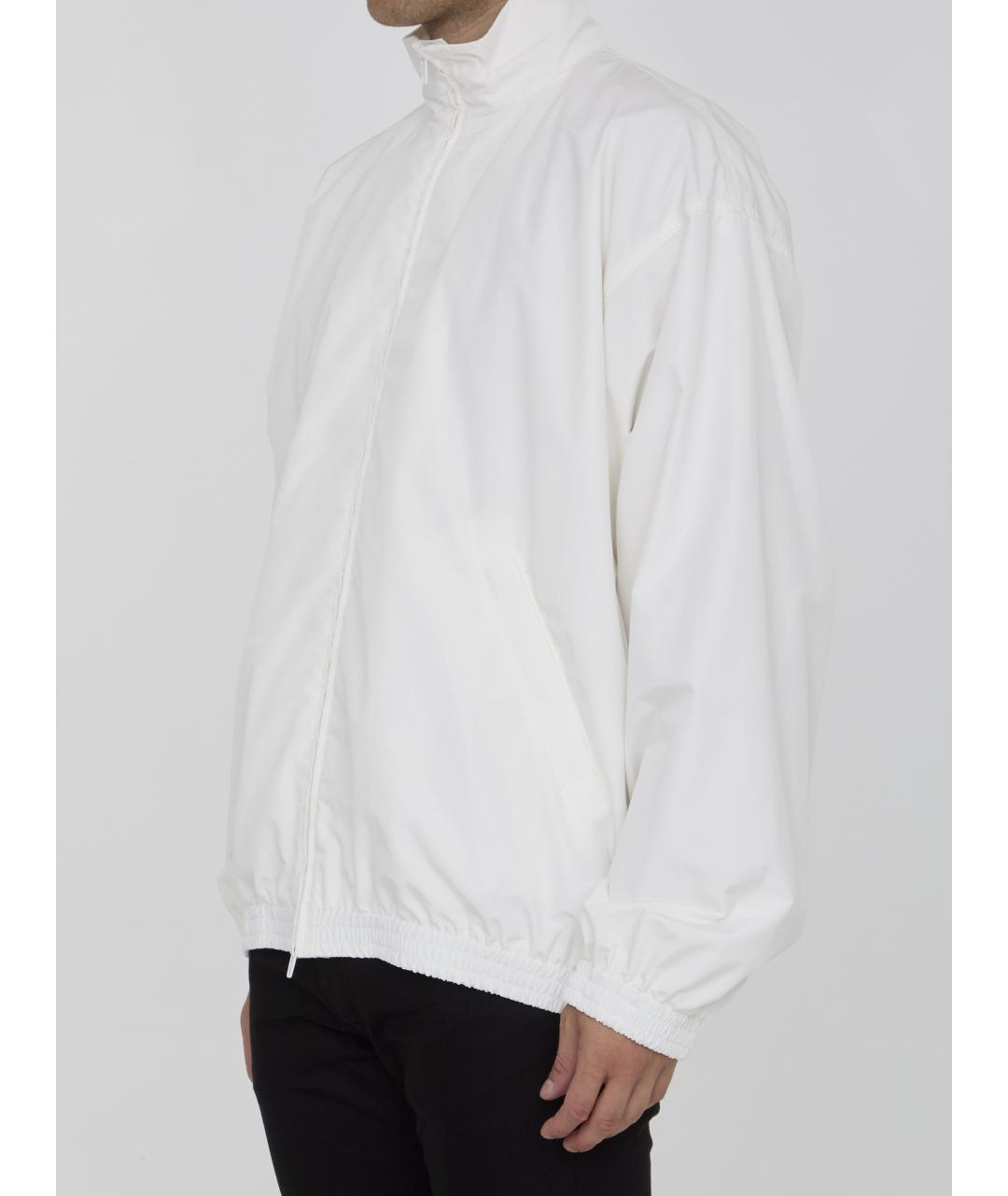 BALENCIAGA Белая хлопко-эластановая куртка, фото 3