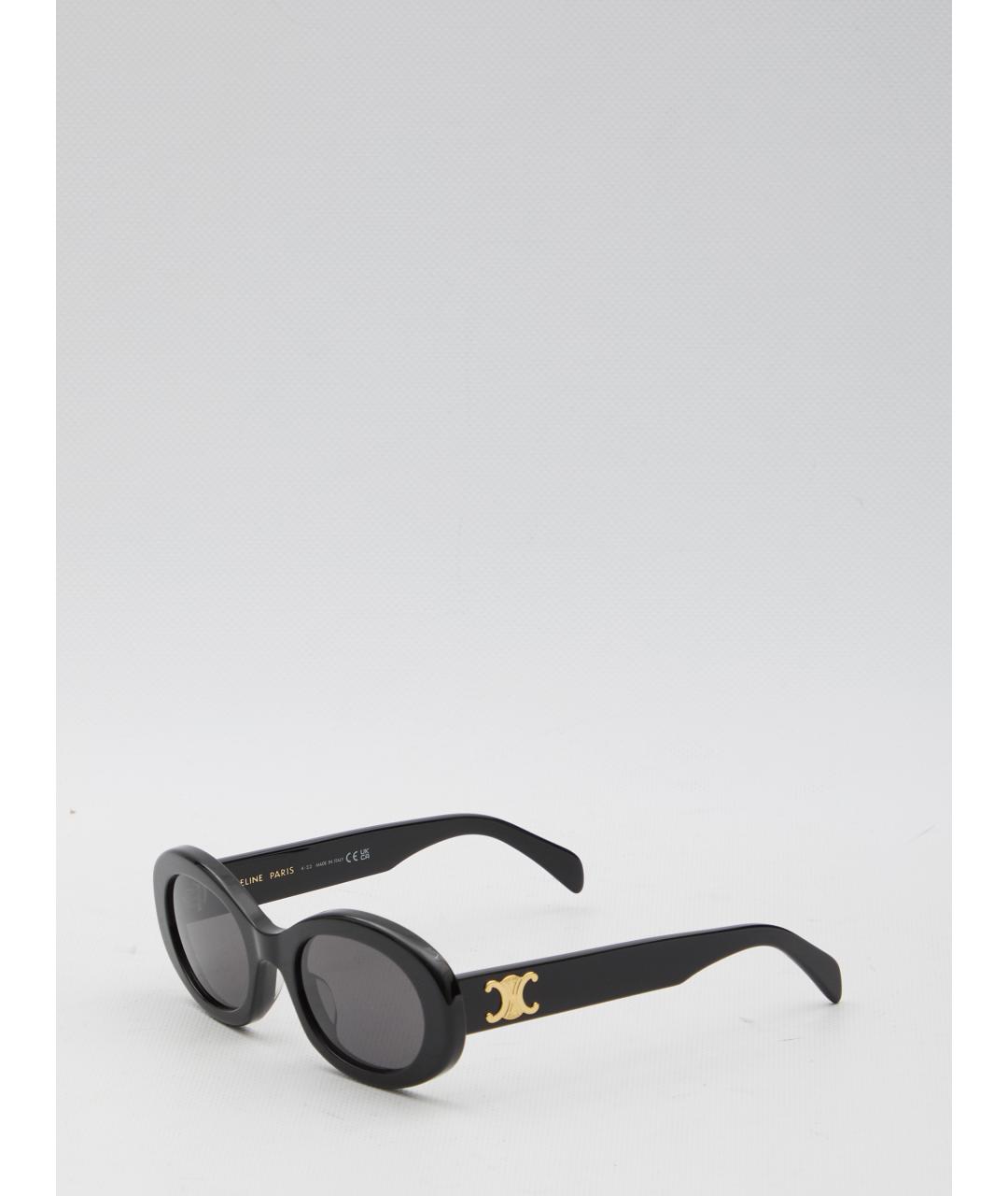 CELINE Черные пластиковые солнцезащитные очки, фото 3