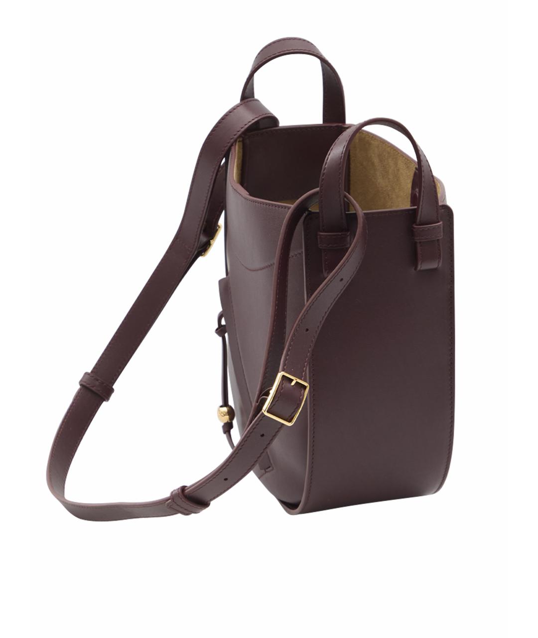 LOEWE Бордовая кожаная сумка через плечо, фото 1