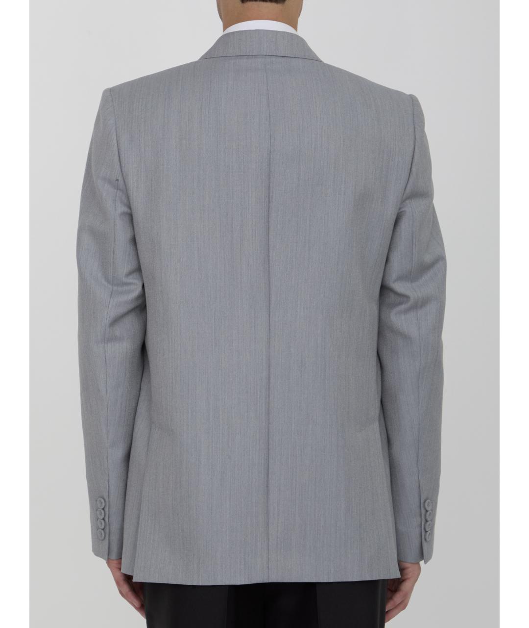 CHRISTIAN DIOR Серый шерстяной пиджак, фото 3