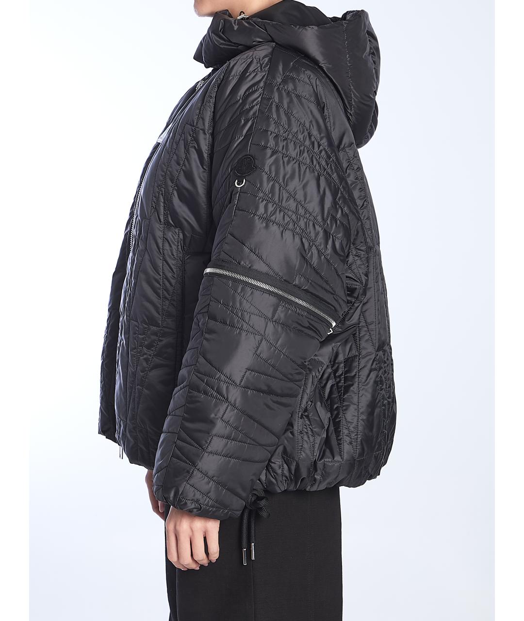 MONCLER Черная полиэстеровая куртка, фото 3
