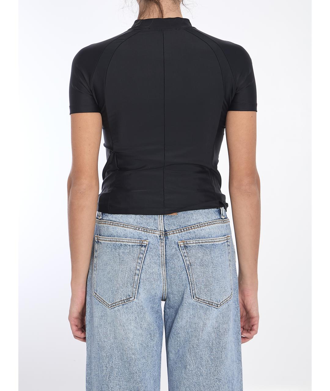 ALEXANDER WANG Черная полиамидовая футболка, фото 5