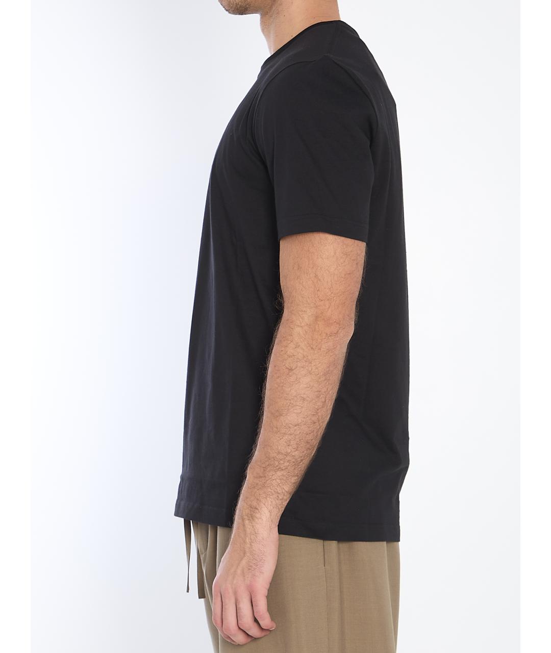 THE ROW Черная хлопковая футболка, фото 3