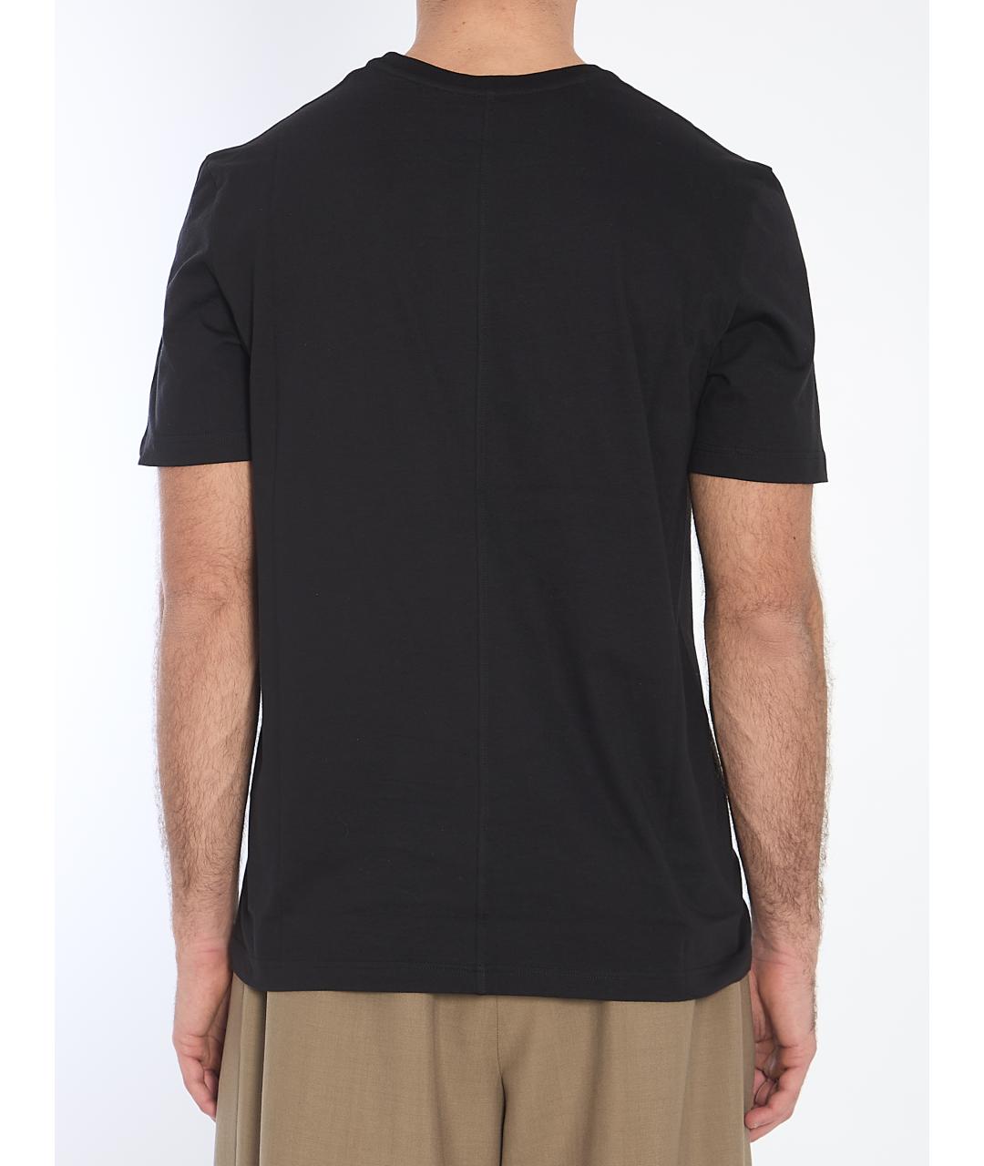 THE ROW Черная хлопковая футболка, фото 4